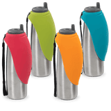Double wall travel water bottle