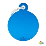 BIG ROUND ALUMINUM BLUE