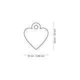 Pink Heart ID Tag