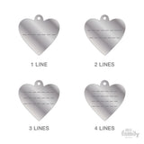 SMALL HEART ALUMINUM RED